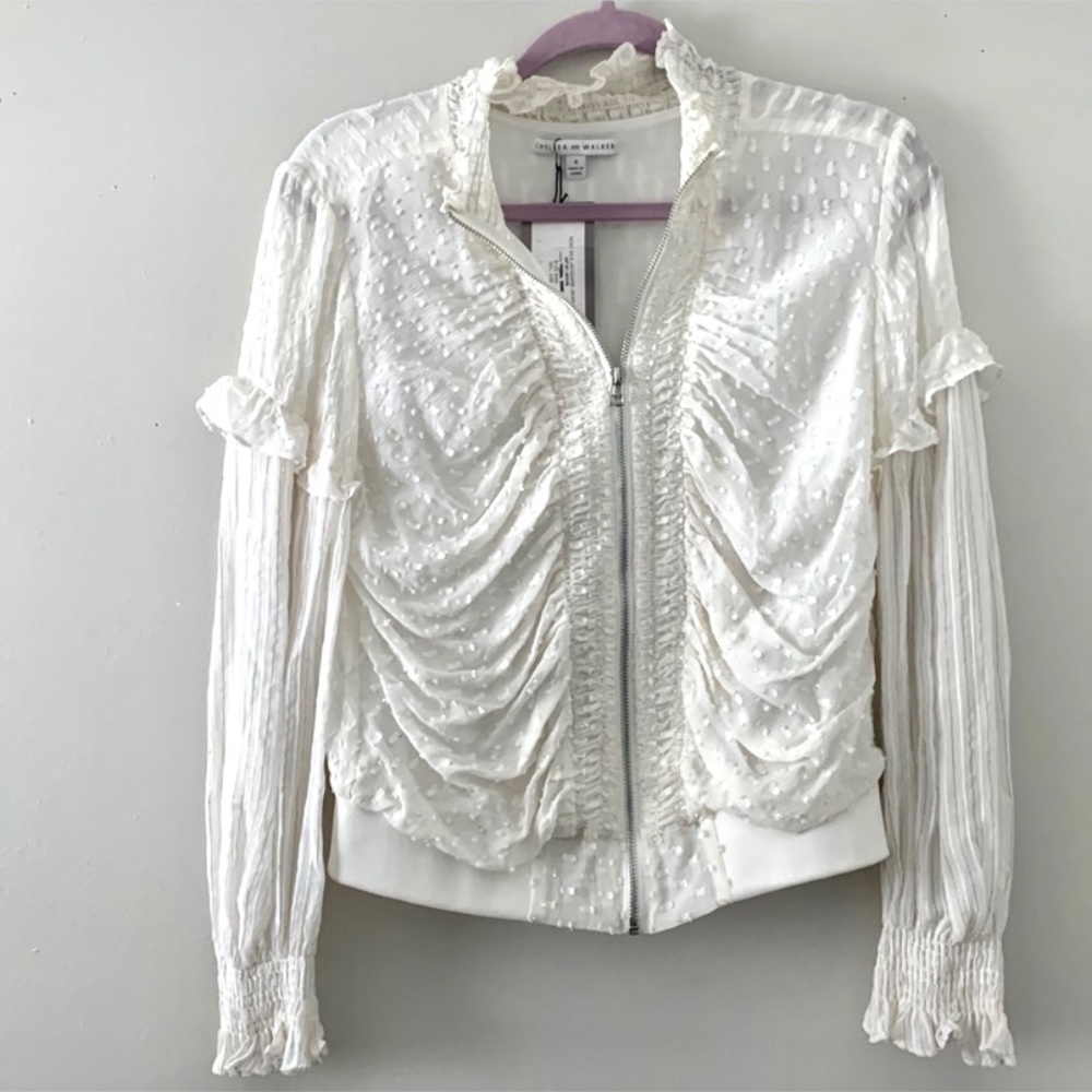 Nwt silk dotted jacket
